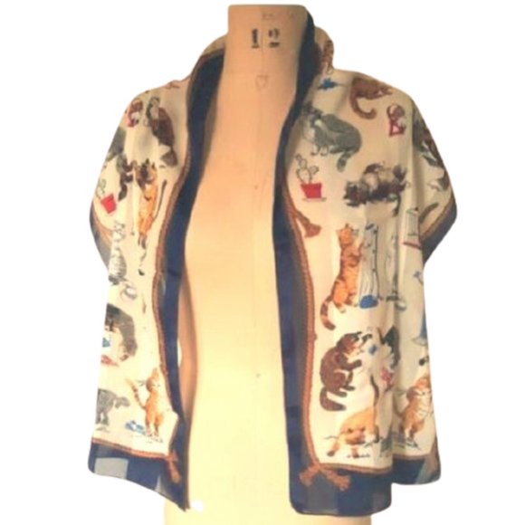 Vintage Accessories - The ultimate cat lovers vintage scarf